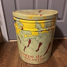 Sherry Wine & Spirit Metal Tin Troupe De Mille Eglantine Le Can Toulouse Lautrec