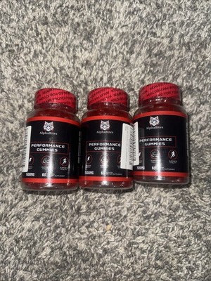 Alpha Bites Gummies AlphaBites Advanced Formula Gummy (60 Gummies) Lot Of 3
