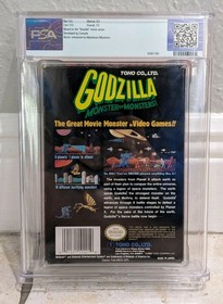 Godzilla Monster Of Monsters Nintendo 1989 NES CIB Graduado WATA PSA 7.5