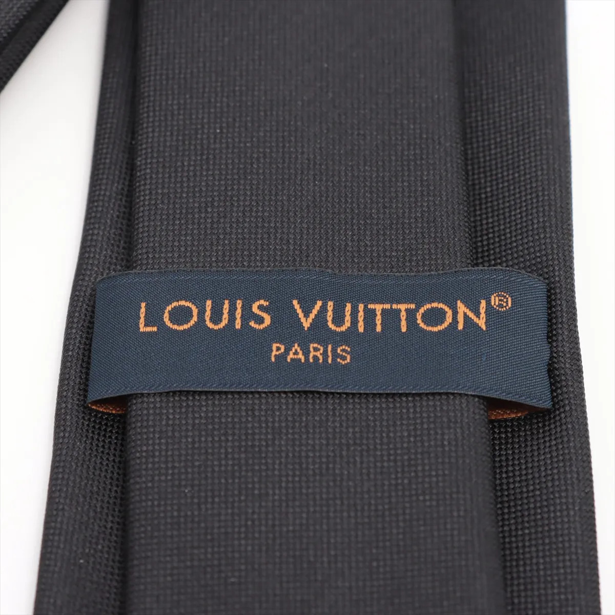 Louis Vuitton M78764 Necktie Monogram Gradient MR0274 Necktie Silk Black thumbnail 3