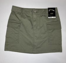 Art Class Girls Cargo High Rise Mini Skirt Army Green Size XL 14 