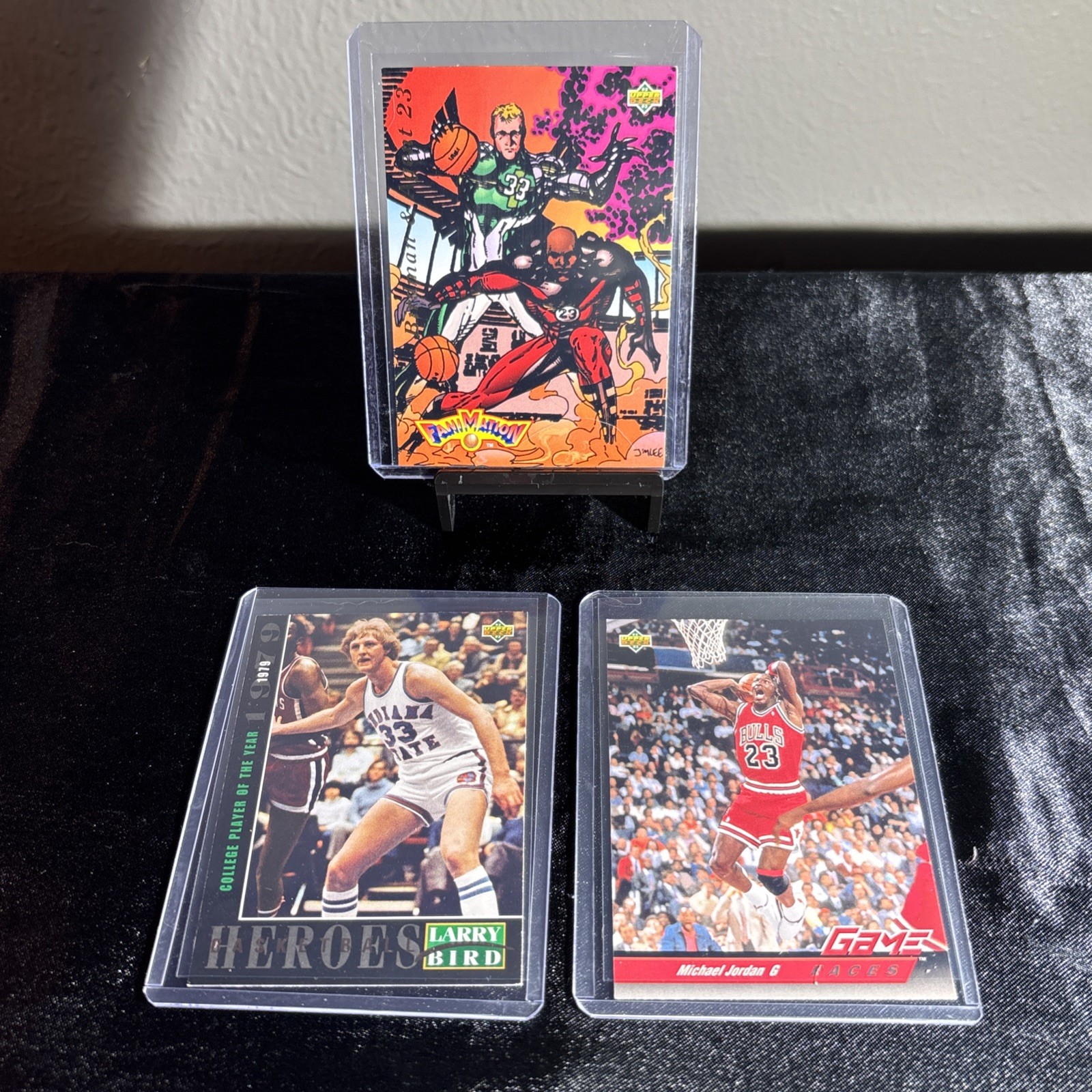 1992-93 Upper Deck - Michael Jordan #488 Larry Bird Lot FaniMation HOF