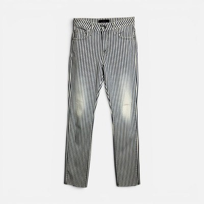 Mavi Damen Hose Niki High- Rise,Straight Leg Summer Stripe Str Weis/Blau,W31 L29