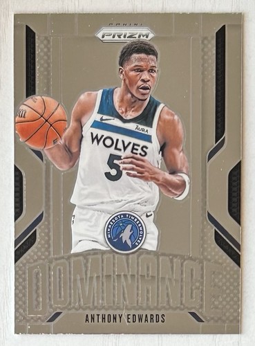 2024-25 Panini Prizm #9 Anthony Edwards Dominance Insert Minnesota Timberwolves