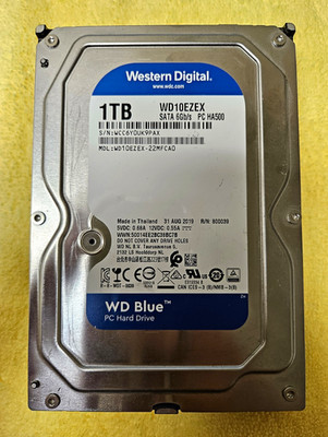 Western Digital WD Blue 1TB WD10EZEX 3.5in SATA III 7200RPM 64MB HDD