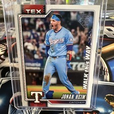Jonah Heim WALK THIS WAY SP 2026 Topps Baseball Celebration Card Rangers