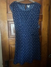 Ladies Medium Old Navy Cap Sleeve Dress Key Print New Sale