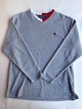 Tommy Hilfiger Ribbed Grey Longsleeve Pullover