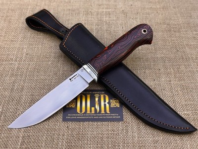 OLIR ELMAX stahl Pulverstahl Outdoor Jagdmesser Handarbeit Micarta mit Mosaikpin
