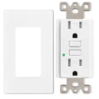 15 Amp Outlet GFCI GFI Receptacle Tamper Resistant TR WR with Wall Plate Outdoor