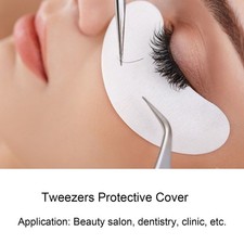 10pcs Tweezers Protective Covers AntiDust NonSlip Eyelashes Grafting Tweezer