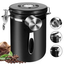 1.8L Edelstahl Kaffeedose Vorratsdose Frischhaltedose Kaffeebehälter Aromadose
