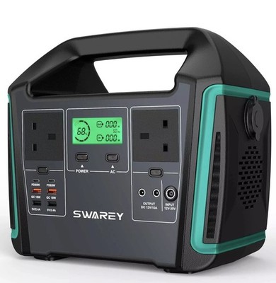 SWAREY 1000W Tragbare Powerstation 725,76Wh Solar Stromerzeuger 