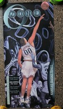 Vintage KU Kansas Jayhawks Greg Ostertag O Zone Basketball Poster 15x32 