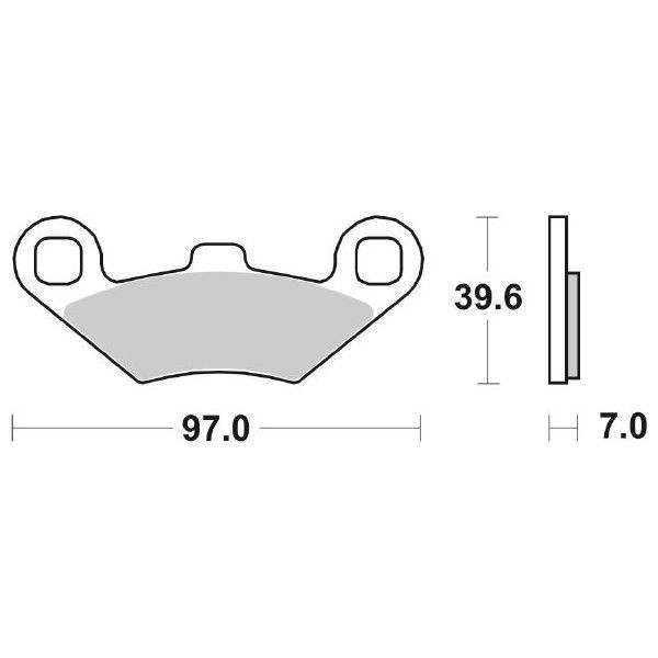 Polaris Magnum 2X4 325 BremsbeläGe SBS 716 ATS 2000 2001 2002-image