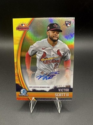 2024 Bowman Chrome #AFL-VS Victor Scott II 2023 AFL Fall Stars Autographs #/150