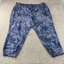Athleta Farallon Printed Jogger Pants Womens Size 26 Blue Tie Dye Gorpcore