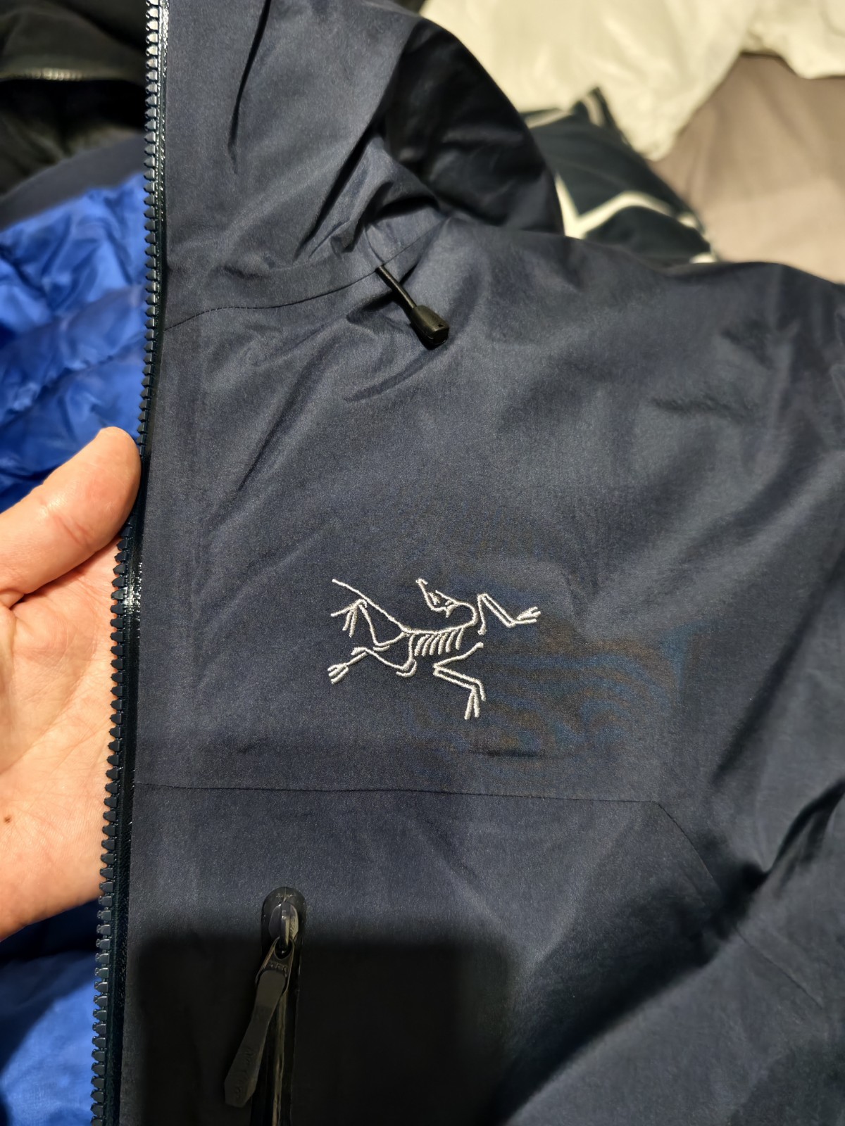 Arc'teryx Beta Piumino giacca insilata blu navy taglia L abbigliamento uomo