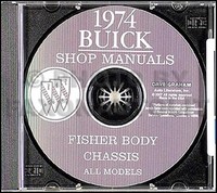 1974 Buick Shop Manuell Und KöRper Reparatur Cd Riviera Lesabre Regal Century