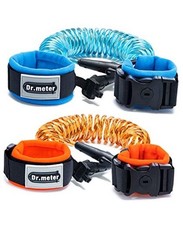 Toddler Leash, 2 Pack Safety Anti Lost Wrist Link with Key Blue and Orange