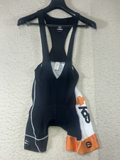 Zoca Cycling Bib Shorts Mens M Black Orange Made in USA See All pics