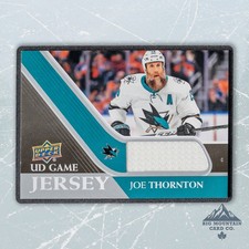 2020-21 Upper Deck Series 1 JOE THORNTON UD Game Jersey #GJ-TH San Jose Sharks