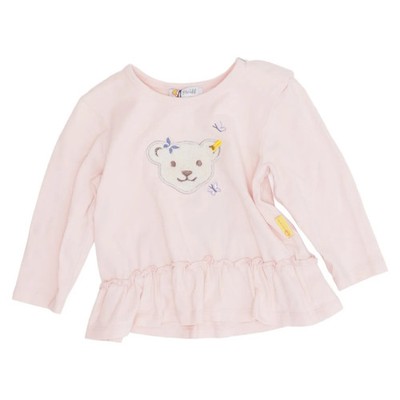 Steiff, Langarmshirt, Größe: 74, Pink, Baumwolle/Elasthan, Mädchen #mEK