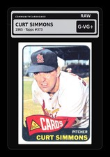 1965 Topps #373 Curt Simmons St. Louis Cardinals - Raw Card