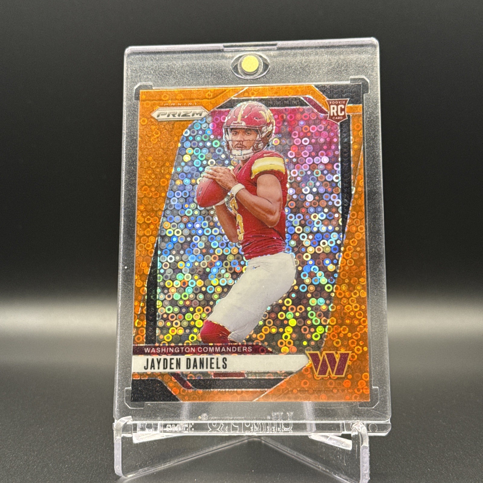 2024 Panini Prizm Football Jayden Daniels #347 RC Rookie Orange Disco