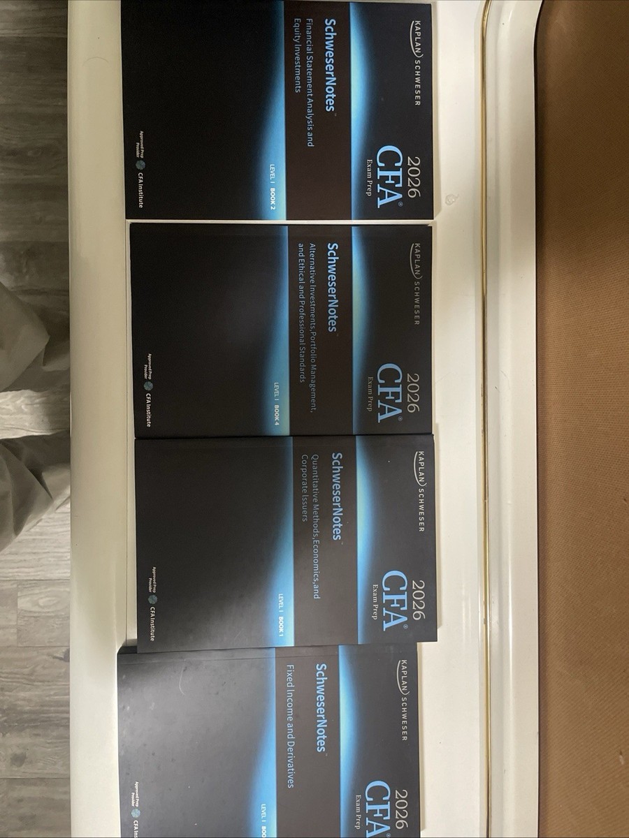 kaplan schweser cfa level 1 2026( Book Set of 4)/Free Shipping