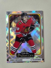 2024-25 24-25 UD O-Pee-Chee Premier Diamond Rainbow Connor Bedard #33/75