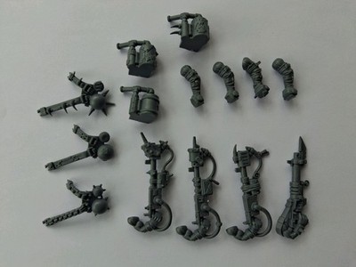 Orks Lootas, 4 x Burners, Spares Weapons & Harness Bits Kitbashing Warhamner 40k