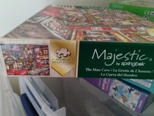 SPRINGBOK MANCAVE "WOOD" PUZZLE, 500 PIECES - USED ONCE - COMPLETE 