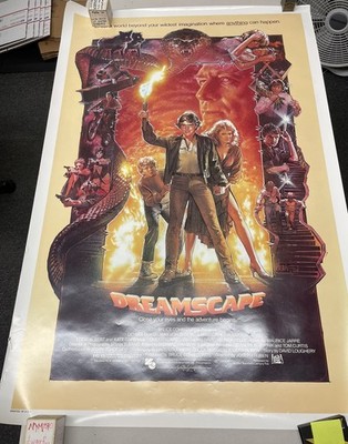Dreamscape 1984 Movie Poster Drew Struzan  27x41 Original Rolled Dennis Quaid 