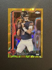 2025 Topps Chrome Tyson Bagent Gold  /50 Ray Wave Bears