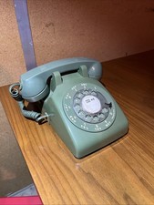 Avocado Green Rotary Dial Tabletop Phone 500DM Bell System Western Electric 1982