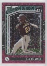 2024 Donruss Optic Rated Prospects Pink Velocity Prizm 1/79 Leo De Vries rs2
