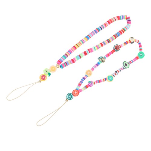 2 Pcs Mobile Phone Chain Lanyard Beaded Wrist Strap Cell Pendant Cellphone - 第 8/12 張圖片