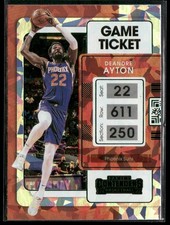 2021-22 Panini Contenders #19 Deandre Ayton Game Ticket Green Ice