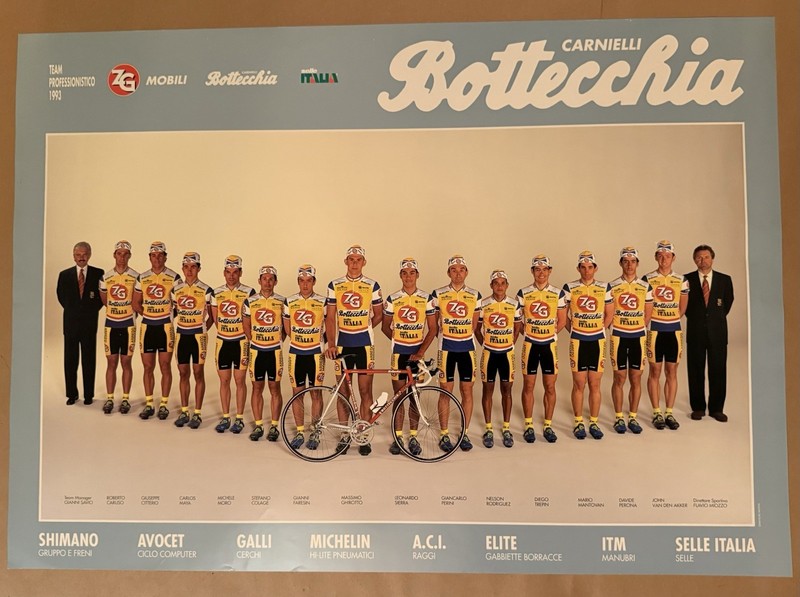 Poster ZG Mobili-Bottecchia  Professional Cycling Team 1993
