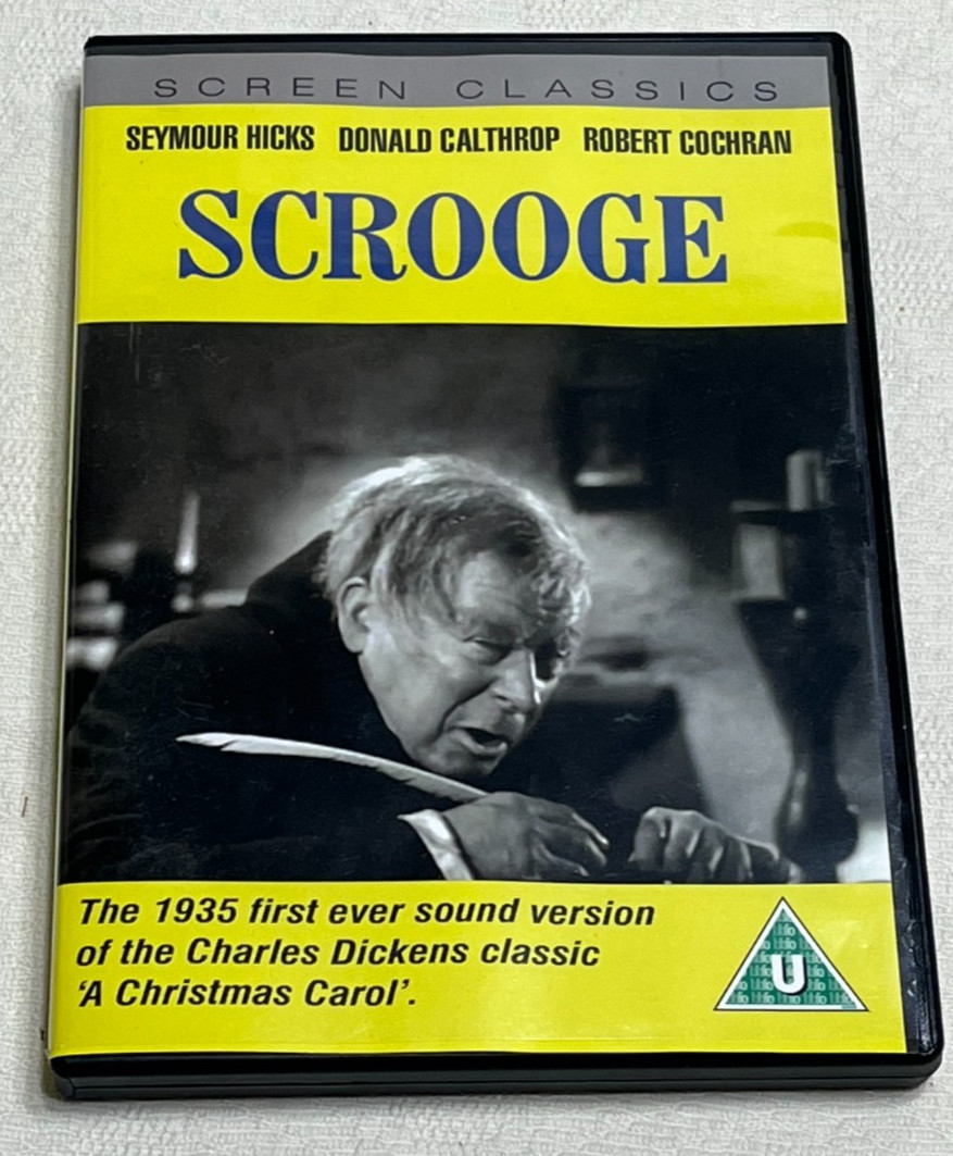 SCROOGE : 1935 1st Sound Version Charles Dickens Classic - DVD In Vgc