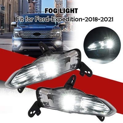 For 2018-2021 Ford Expedition Fog Lights Assembly Front Driver + Passenger Side