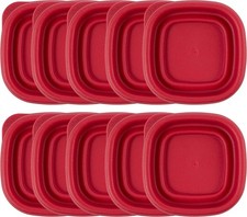 Replacement 2.5" Lids for Rubbermaid Food Storage Containers 1/2 .5 Cup (10 pcs)