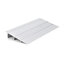 3" Door Threshold Ramp Adjustable Ramp Non-slip Surface Aluminum Door Entry Ramp