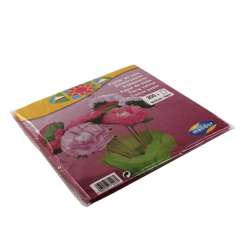 200 Feuilles De Papier De Soie - Rose Fonce Et Rose Pale - Photo 1/2