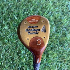 MacGregor Custom Tourney Persimmon 4 Wood Stiff Flex Leather Grip 43.5" Vintage