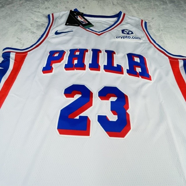 No Reserve PSA LeBron James Signed Jersey 76ers NBA White Autograph Certified view 12