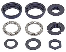 Bottom Bracket Steel Set w/Bearings 1-Piece Crank, 5/16x9, BMX & Cruiser Bikes