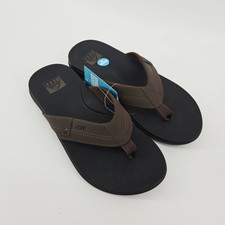 REEF SANDALS Men's Size 8 M BROWN/BLACK Cushion Spring 2.0