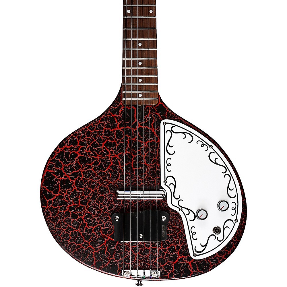 Danel Electro Baby Sitar Электрогитара Красный треск